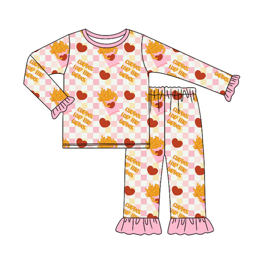 Custom Baby Girls Pajama Outfit Curlies Before Girlies D 5.2
