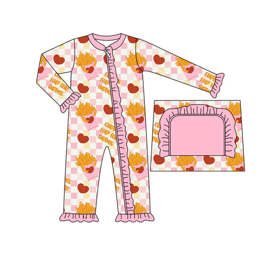 Custom Baby Girls Curlies Before Girlies Zipper Romper D 5.2