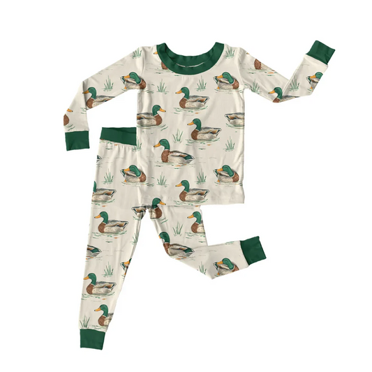 Custom Baby Boys Mallard Duck Pajama Set D 5.3