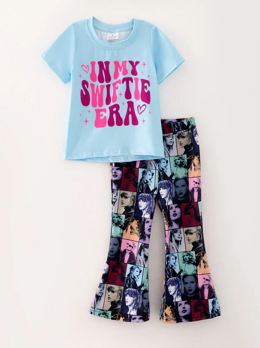 Custom Baby Girls In My Swiftie Era Singer Bell Bottom Pants Outfit D 5.3
