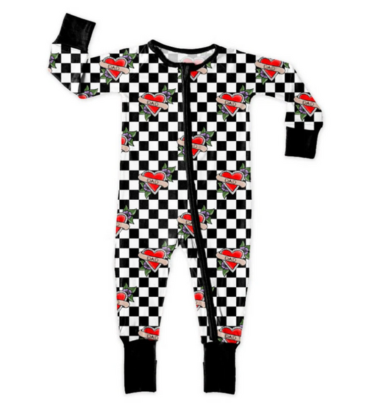 Custom Newborn Love Dad Zippy Romper  D 5.20
