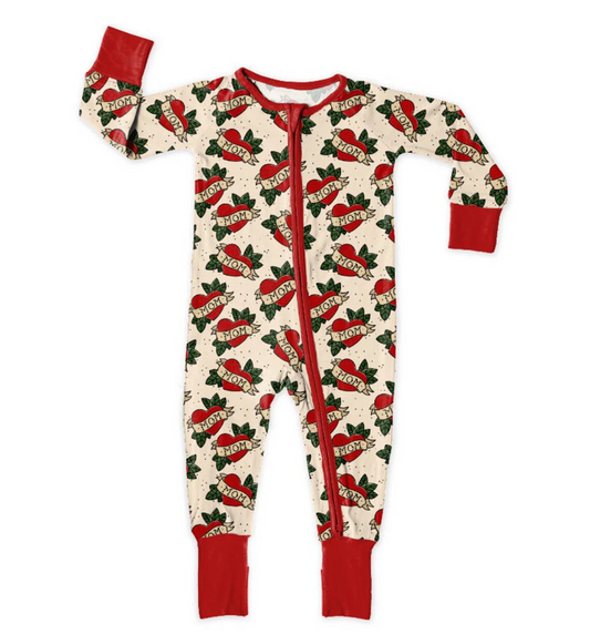 Custom Newborn Baby Love Mom Zippy Romper  D 5.20