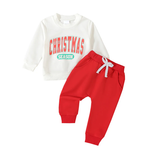Custom Baby Boys Christmas Season Red Pants Outfit D 5.20