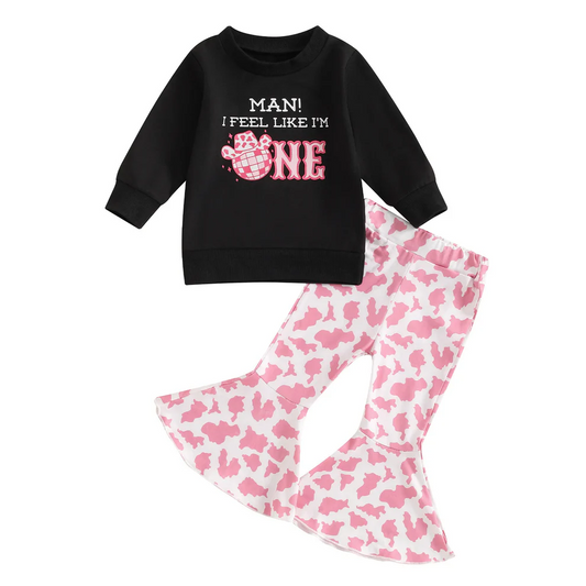 Custom Baby Girls Boutique Outfit Man I Feel Like I'm One D 5.20