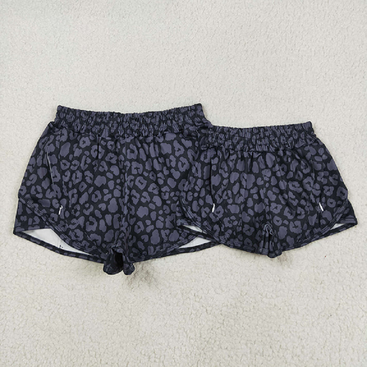 Mommy and Me Baby Girls Black Leopard Yoga Shorts Bottoms D 5.22