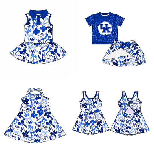 Custom match baby girls UK Bow print dress D 6.25