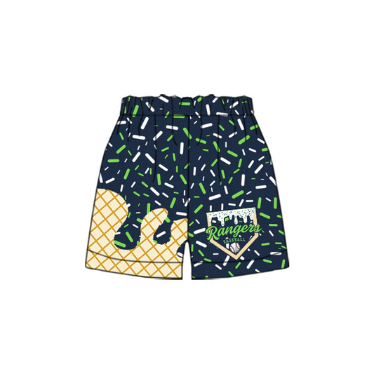 Custom  Baby Boys Team Dark Green Rangers Sports Shorts D 6.21