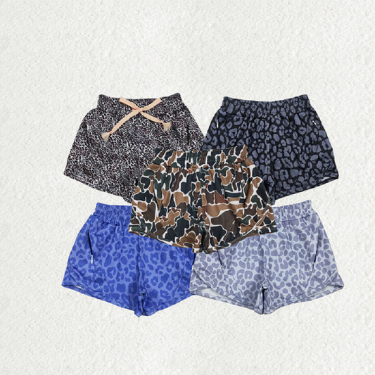 Sibling Baby Girls Leopard Yoga Athletic Shorts Bottoms D 6.23
