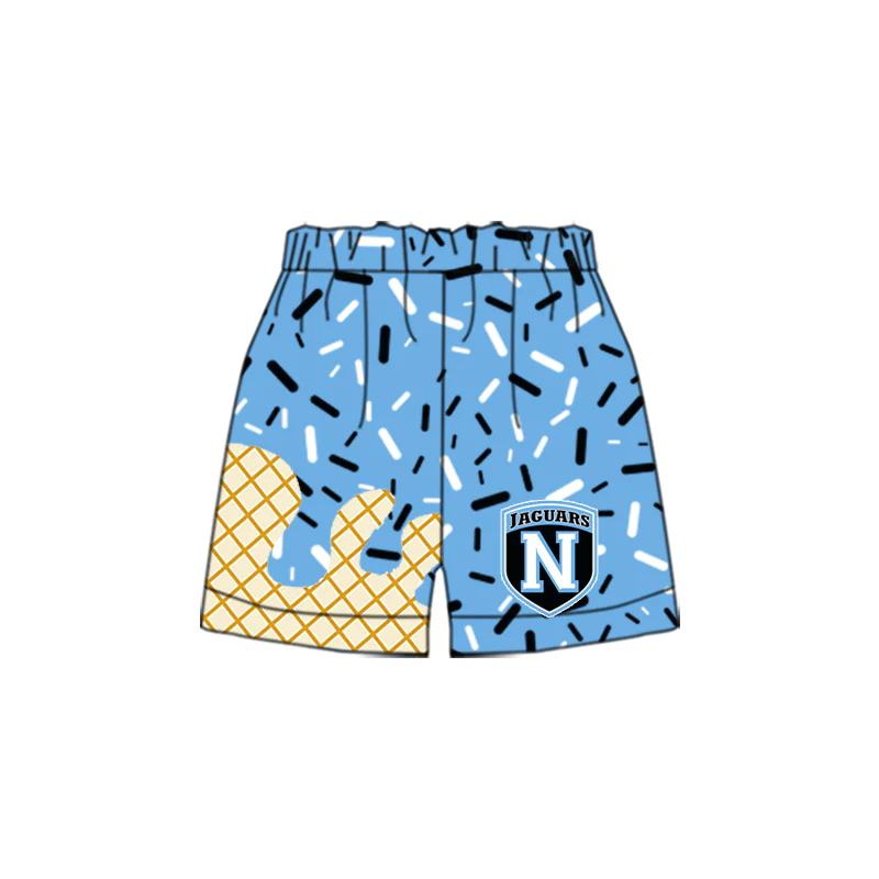 Custom Baby Boys Blue Drip Jaguars Team Shorts Bottom  D 8.12