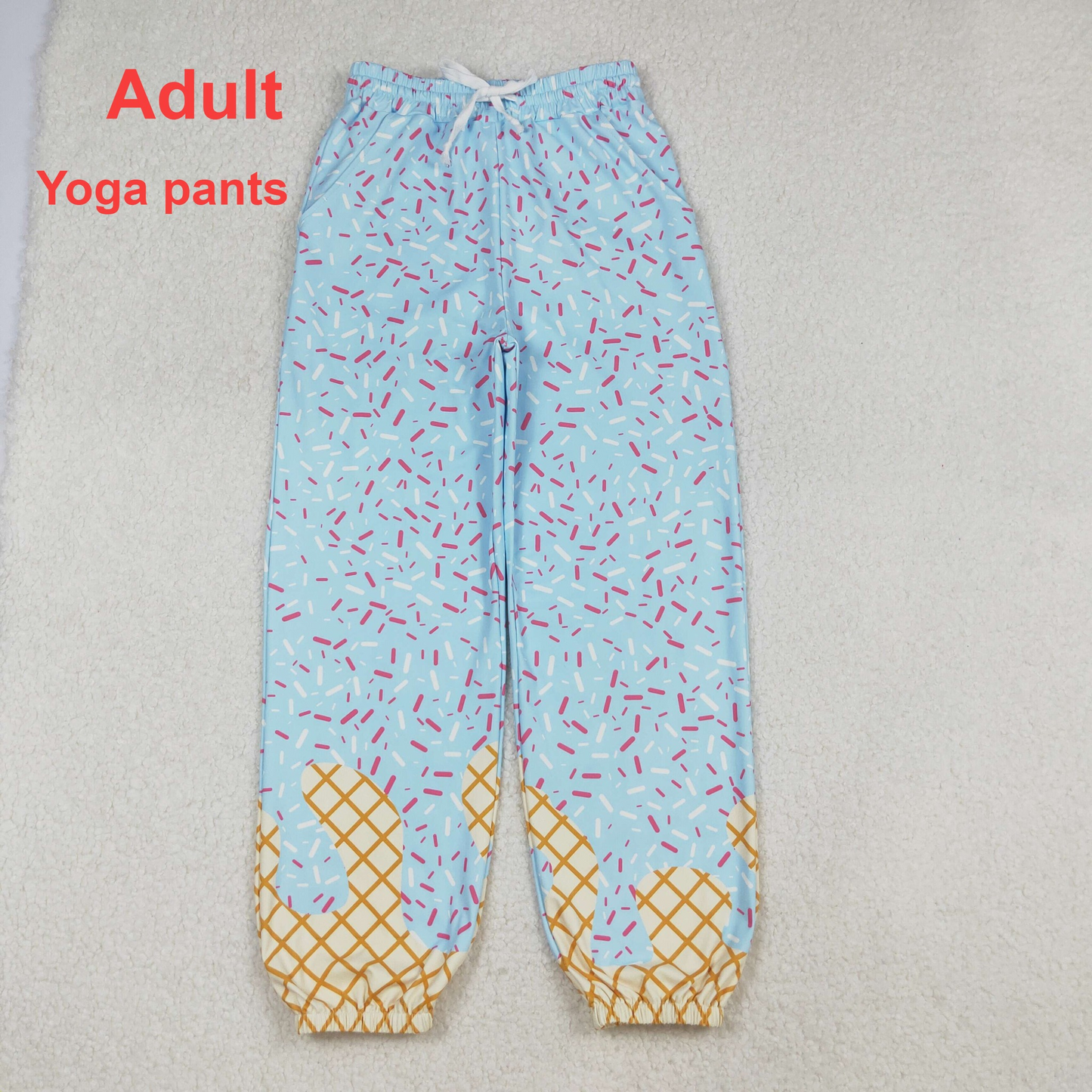 Mommy and Me Baby Girls Blue Drip Team Pockets Yoga Active Pants D 909