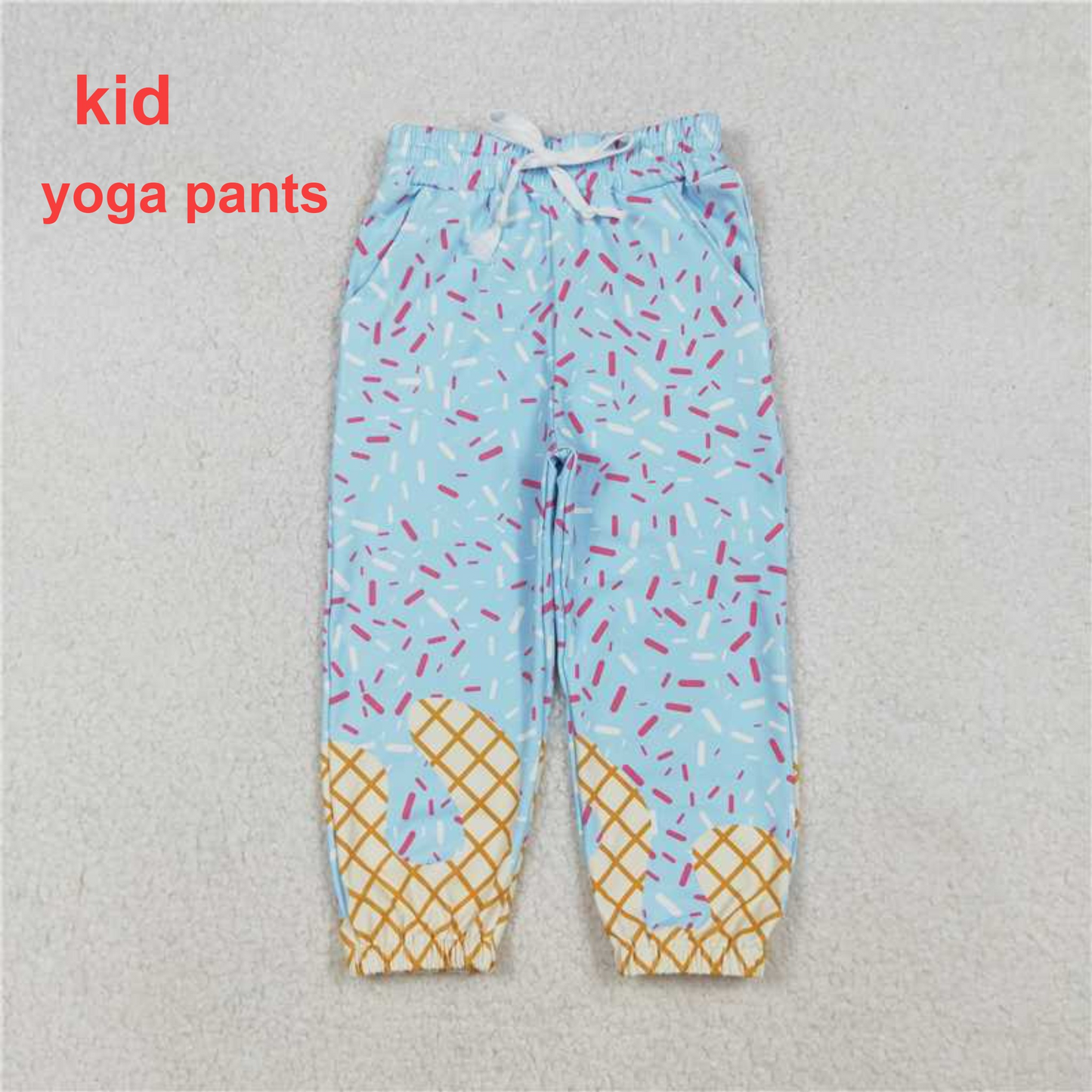 Mommy and Me Baby Girls Blue Drip Team Pockets Yoga Active Pants D 909