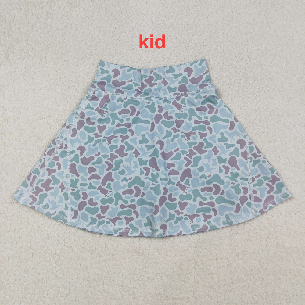 Mama And Me Adult Women Girls Western Green Camo Yoga Active Skirt Shorts Bottoms D 926