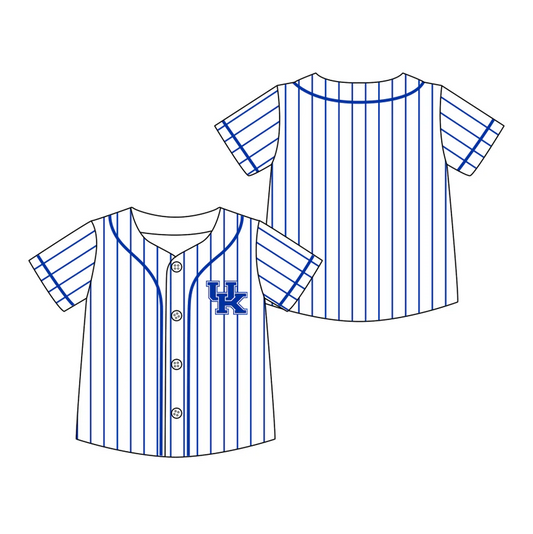 Custom moq 5 mix size milk silk summer team baby boys clothes blue short sleeve top  D 1018