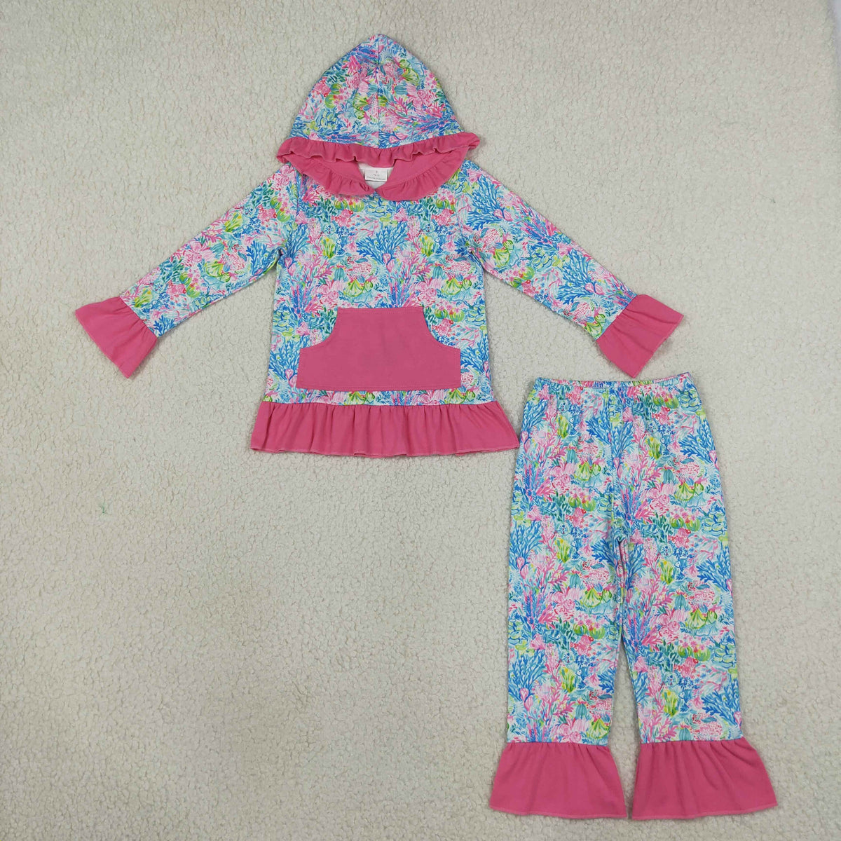 lilly blue ocean ruffle hoodie outfit girls clothing