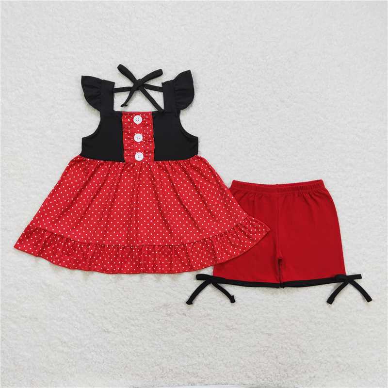 Match Baby Girls Summer Sibling Sister Top Shorts Clothes Sets D 7.21
