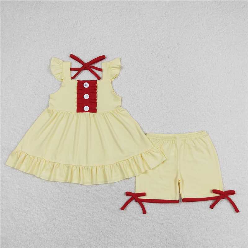 Match Baby Girls Summer Sibling Sister Top Shorts Clothes Sets D 7.21