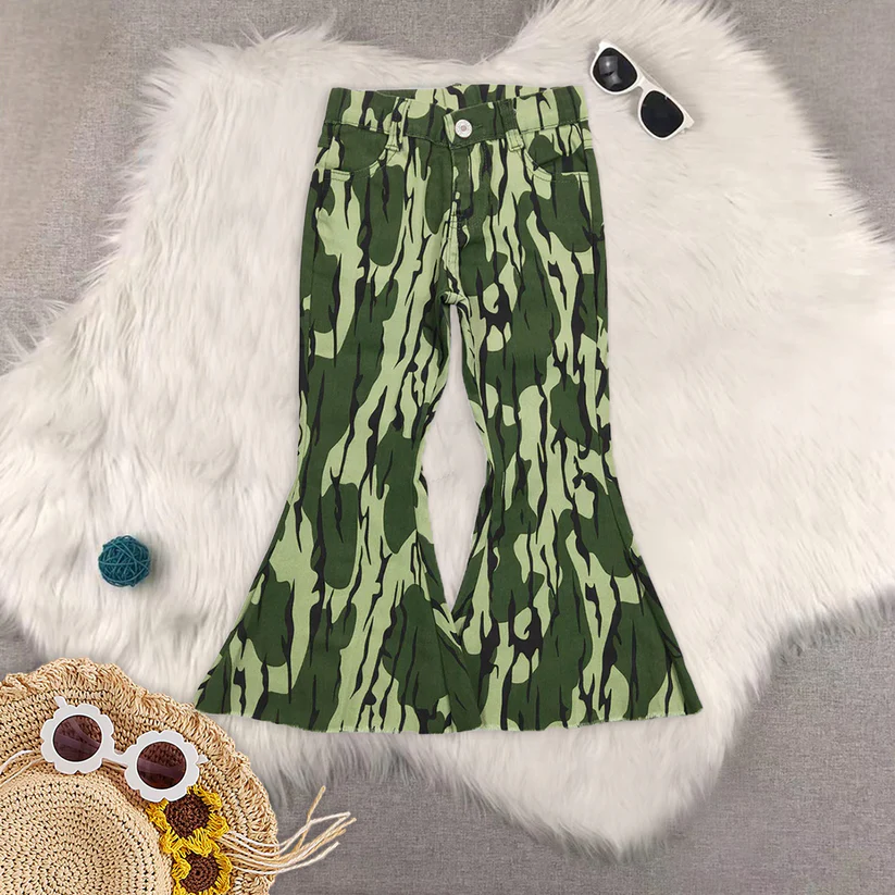 Match Baby Girls Boys Camouflage Jeans Flared Ripped  2025 5.26