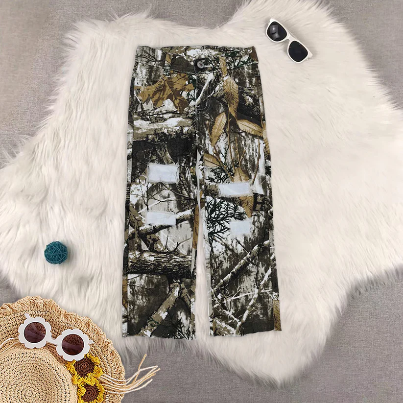 Match Baby Girls Boys Camouflage Jeans Flared Ripped  2025 5.26
