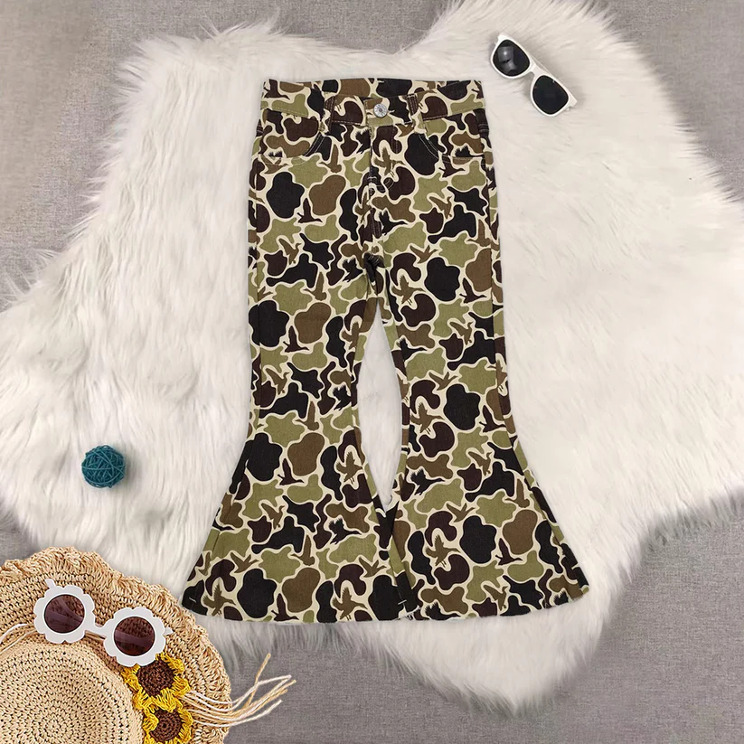 Match Baby Girls Boys Camouflage Jeans Flared Ripped  2025 5.26