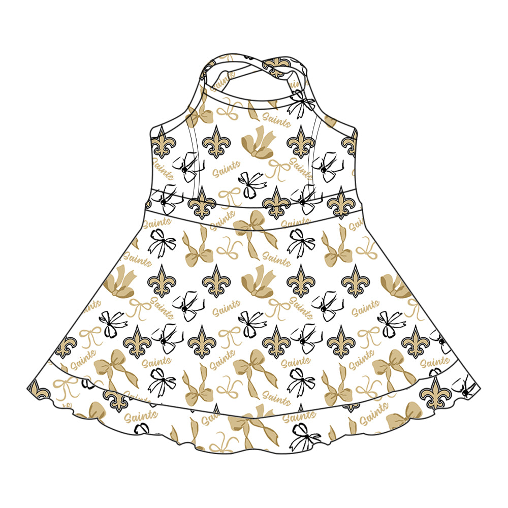 Custom Baby Girls team dress  D 6.5