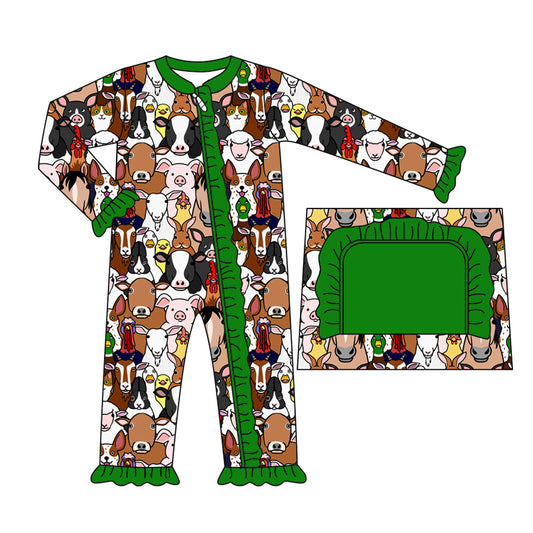 Custom animal baby girl romper MOQ3 2024 8.22