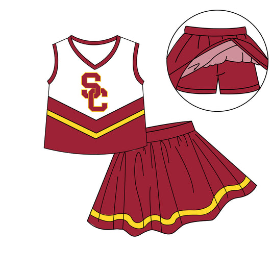 Custom  baby girls Cheerleading dress set     MOQ3  D 7.10