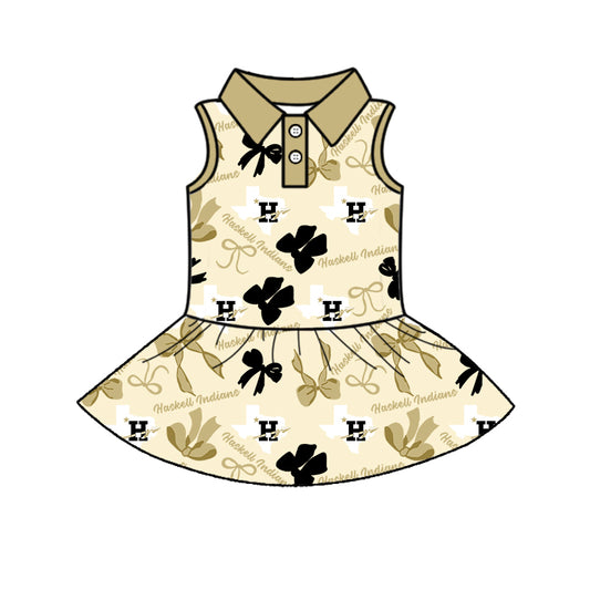Custom Baby Girls Haskell Indians team dress D 6.12
