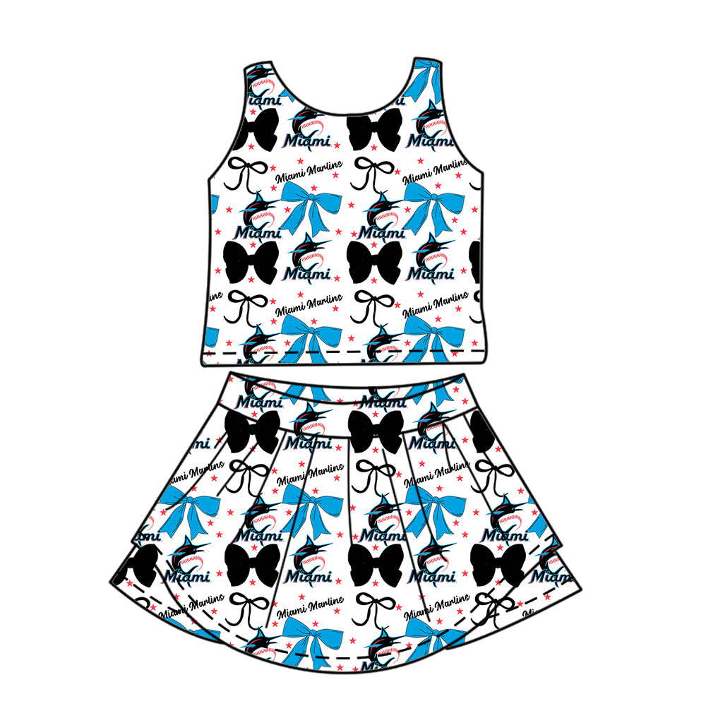Custom  baby girl M team dress set  D 6.23