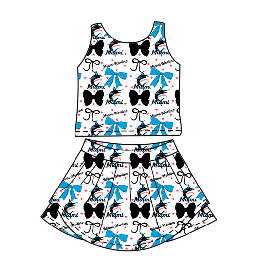 Custom  baby girl M team dress set  D 6.23