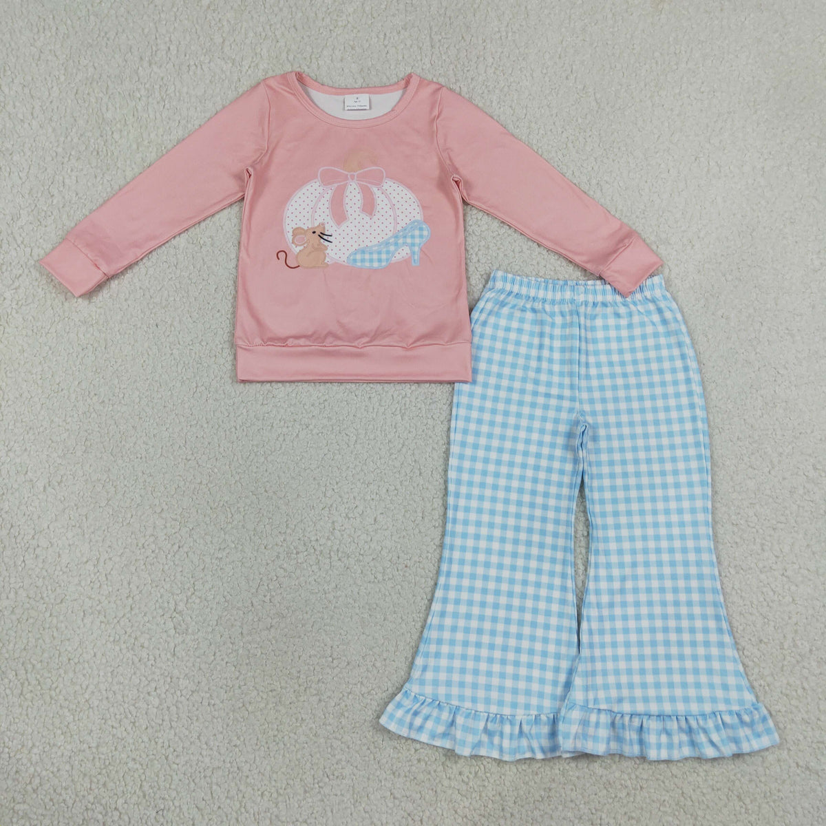 polka dots pumpkin print shirt pants set