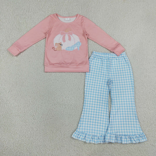 polka dots pumpkin print shirt pants set