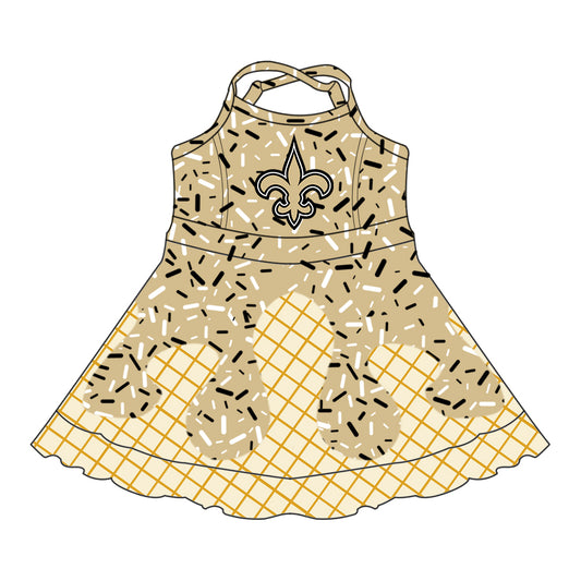Custom Baby Girls SAINTS team dress   D 6.12