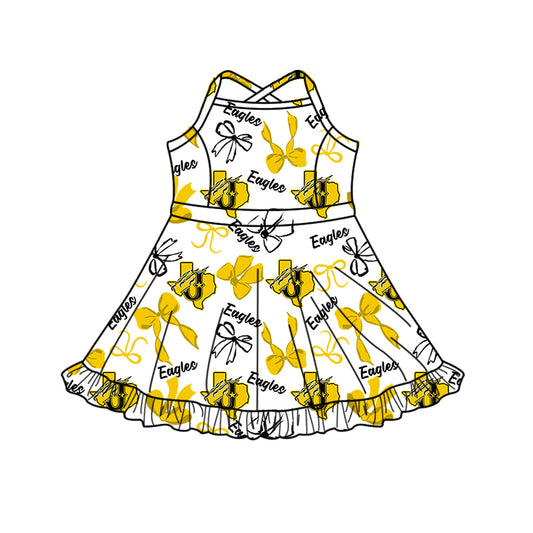 Custom Baby Girls Eagles team dress  D 8.11