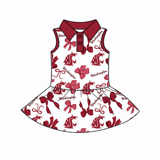 Custom Baby Girls ball team dress D 5.26