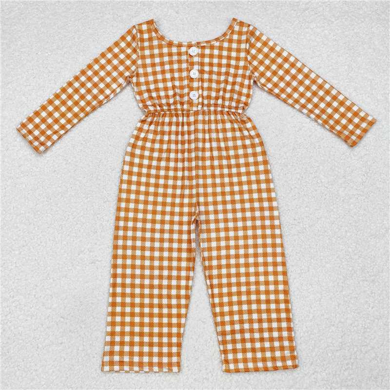 Match Baby Girls Groovy Flowers Long Sleeve Fall Jumpsuits