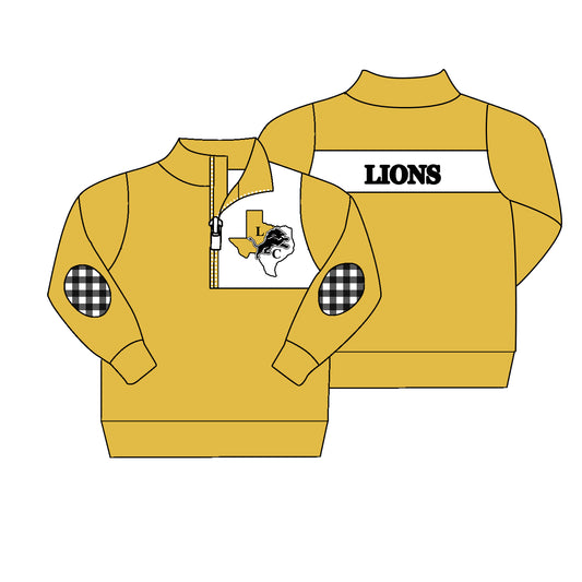 Custom Baby Boys Lions Team Long Top D 7.24