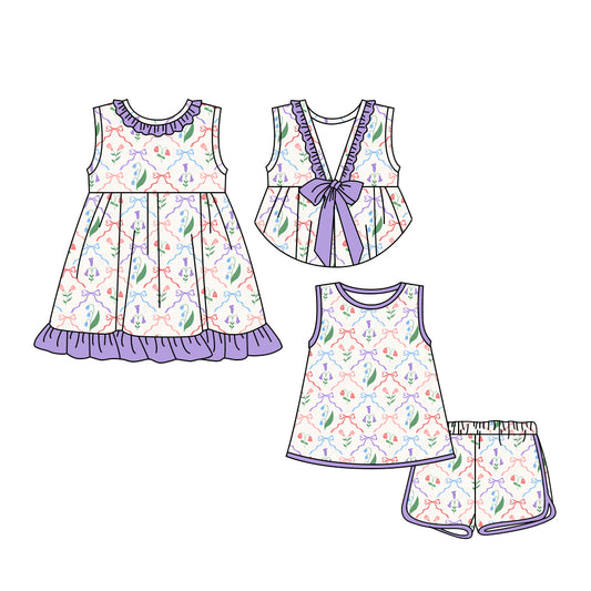 Custom match baby girls floral dress set D 3.25