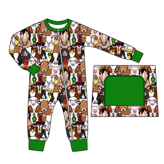 Custom animal baby boys romper MOQ3 2024 8.22