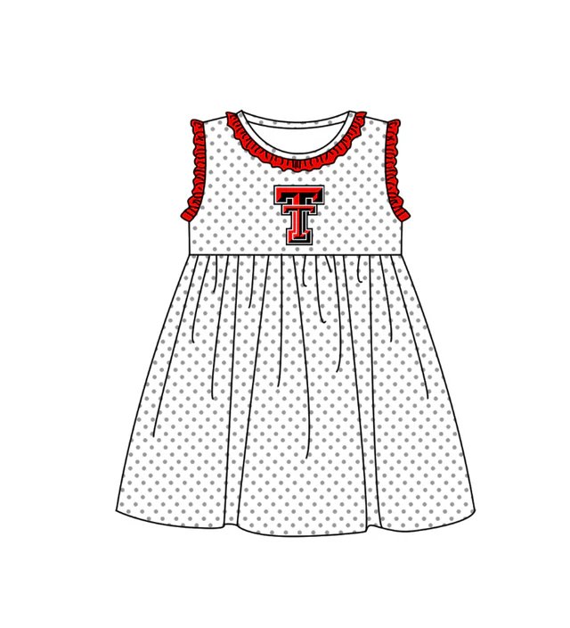 MOQ 5 polk dots T team dress
