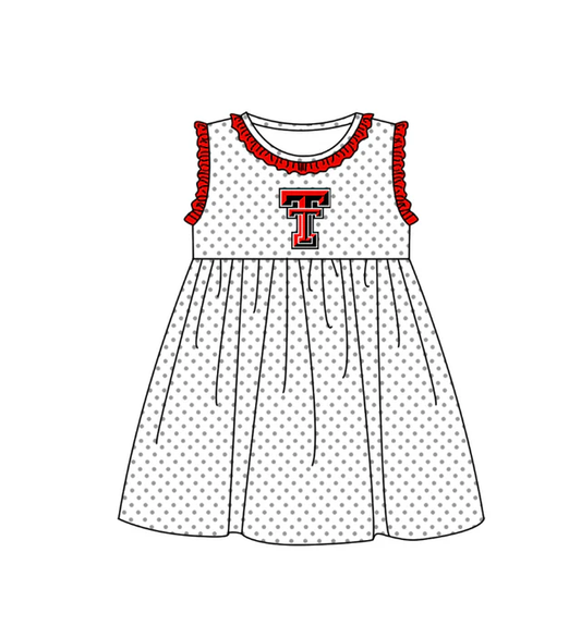 MOQ 5 polk dots T team dress