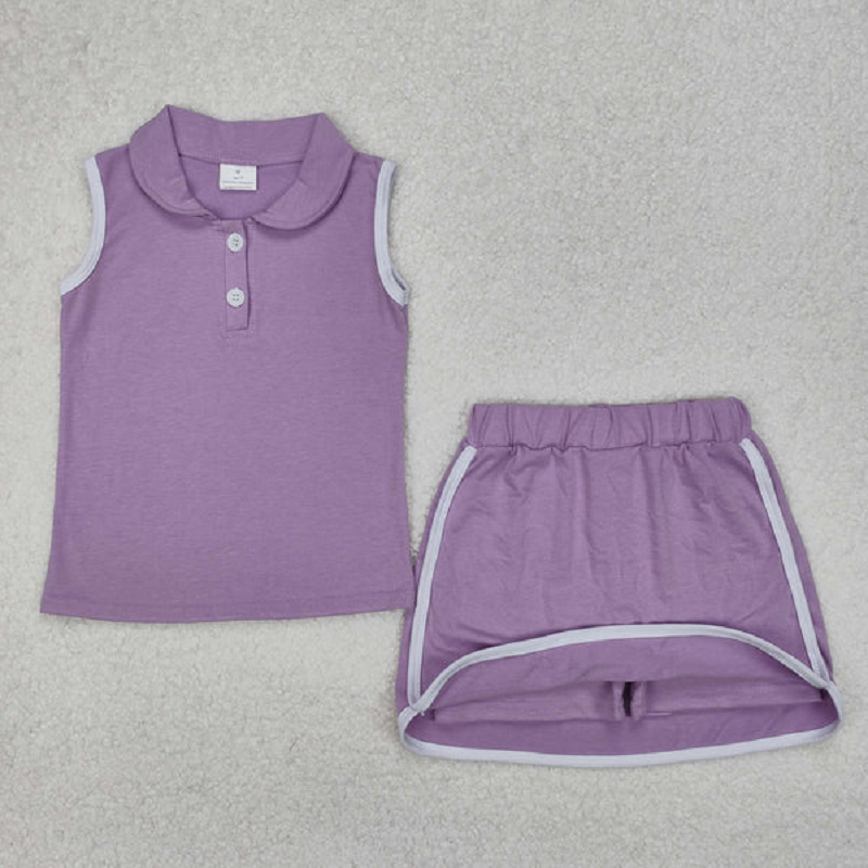 Match Baby Girls Lavender Style Clothes Sets D 6.16