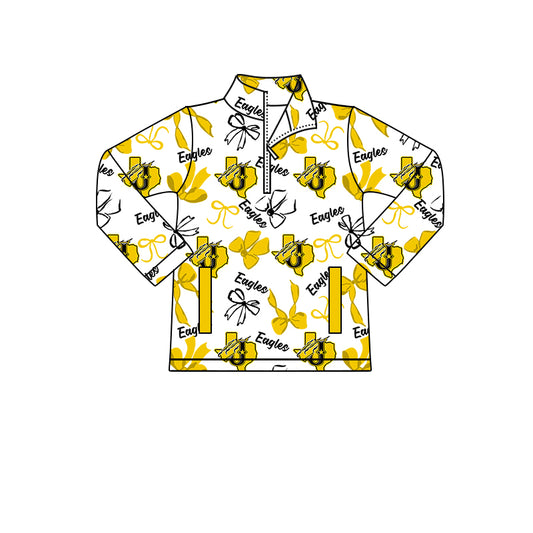 Custom Baby Girls Eagles Team Long Top D 8.11