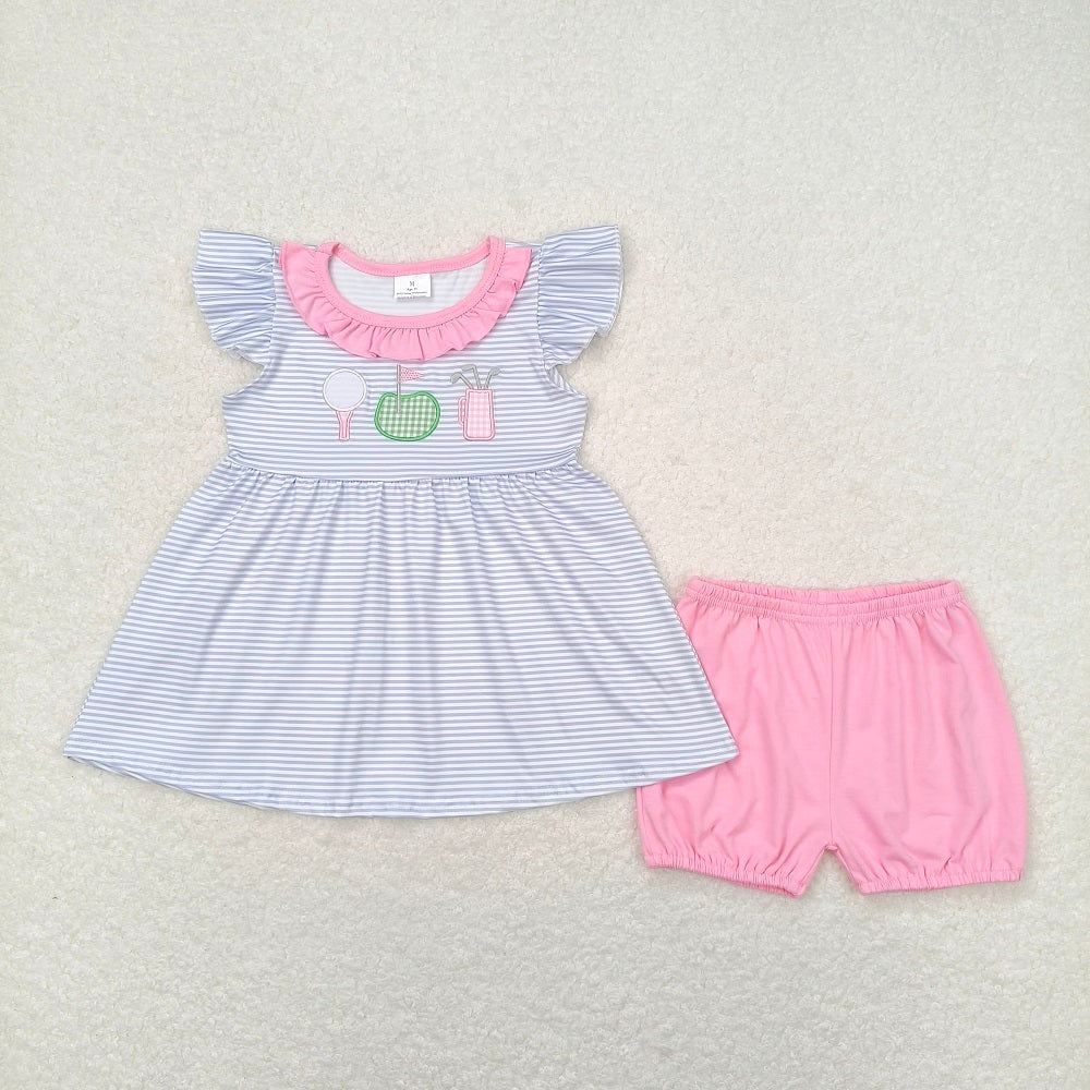 Match Baby Girls Golf Brother Summer Rompers Clothes Sets D 3.26