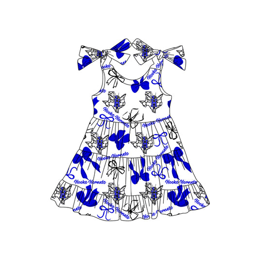 Custom Hooks Hornets baby girl dress MOQ3 D 7.30