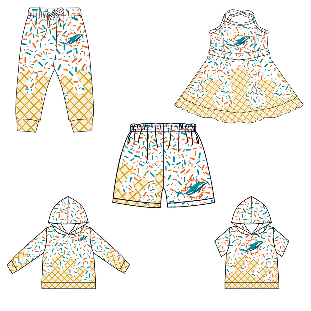 Custom match DOLPHINS baby girls boys team styles  D 6.18