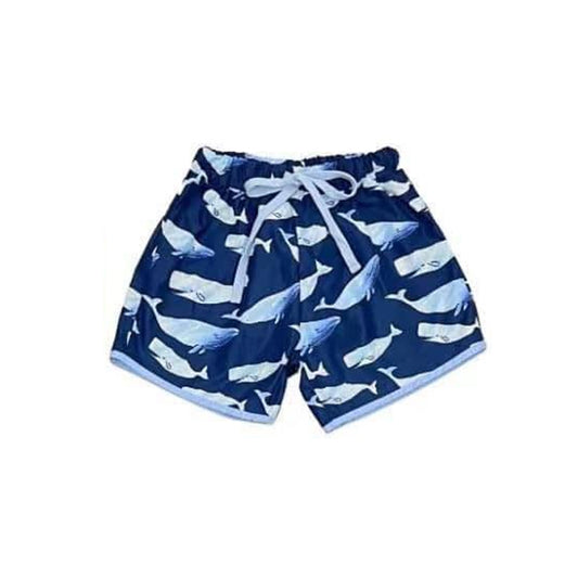 presale S0424 Shark navy blue swimming trunks