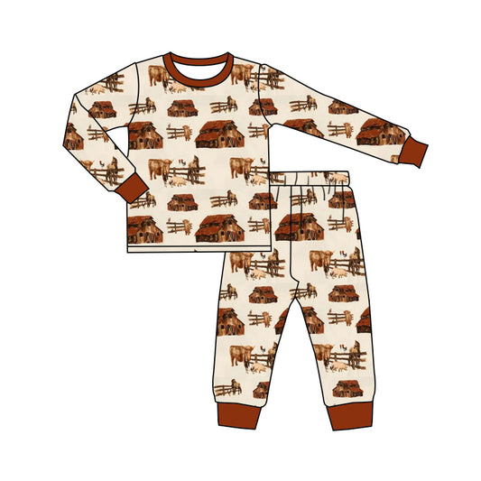 Custom farm baby boys set MOQ3 2024 8.22