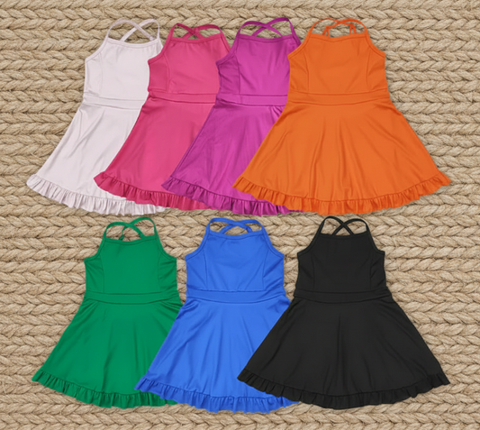 Match  Baby Girls 7 Colors Athletic Active Wear Knee Length Dresses