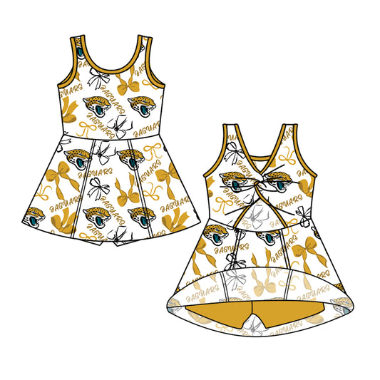 Custom Baby Girls JAGUARS team dress  D 6.12
