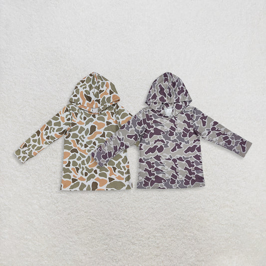 Sibling Baby Boys Souther Green Khaki Camo Hoodies Hooded Tops D 901